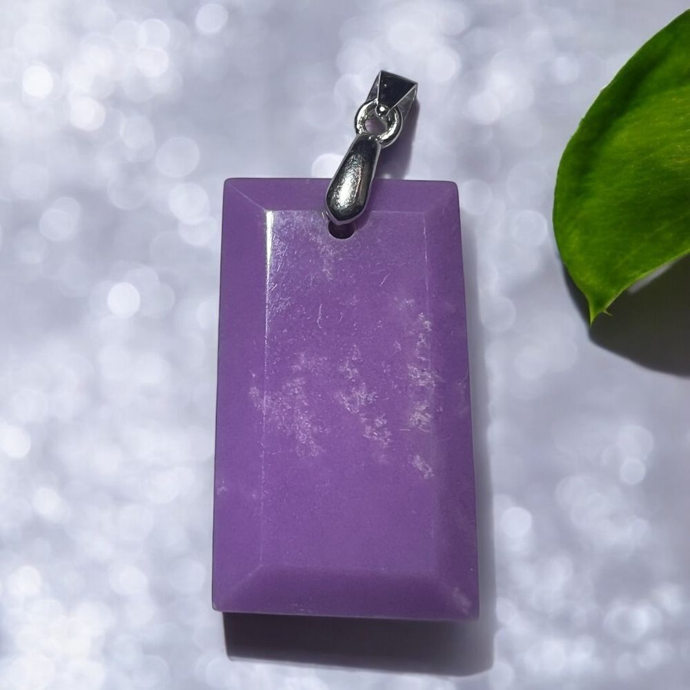 Phosphosiderite Crystal‎ Pendant Silver 925